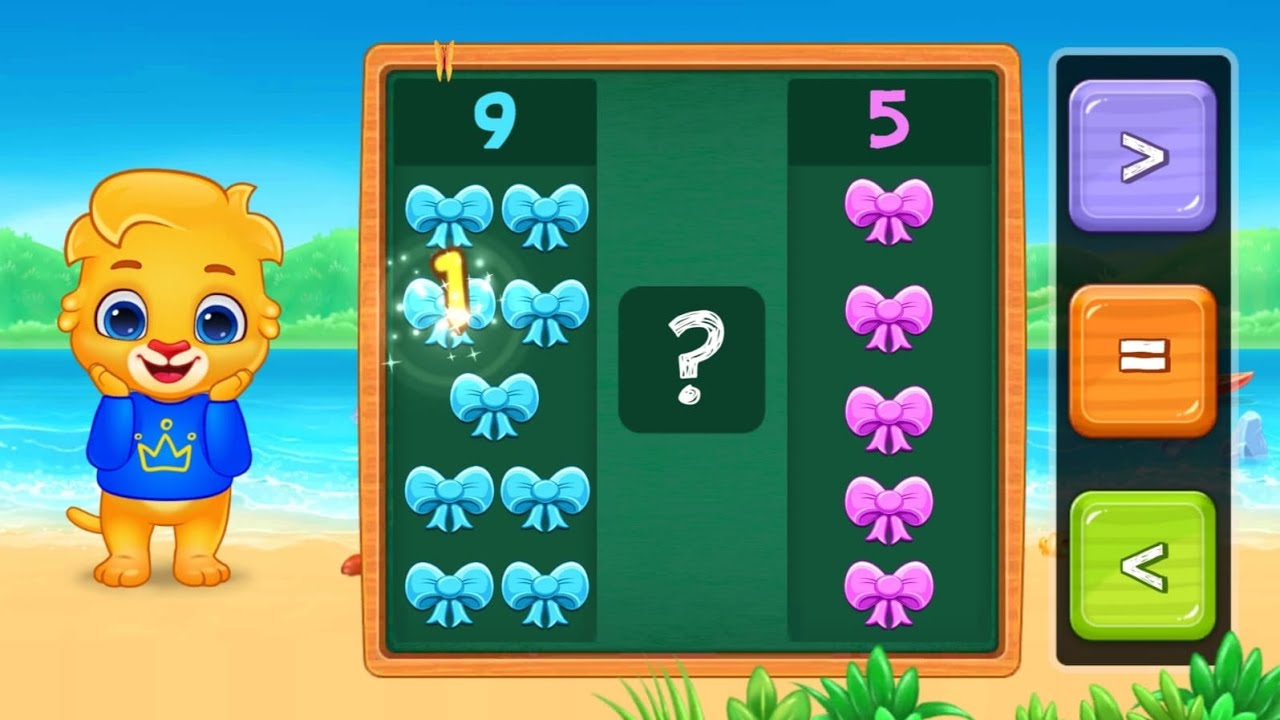 Compare Numbers with Pictures 🎨 | Greater, Less & Equal Signs | Kids Math