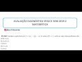 QUESTÃO 32 - II AVALIAÇÃO DIAGNÓSTICA DE MATEMÁTICA SPAECE 3EM
