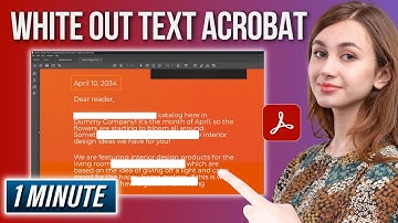 How to White Out Text on Adobe Acrobat