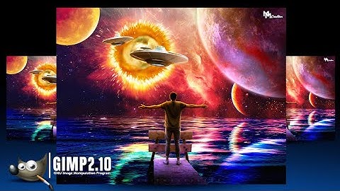 Fantasy Galaxy Manipulation Art in GIMP | Photoshop editing in GIMP | Codingcreator