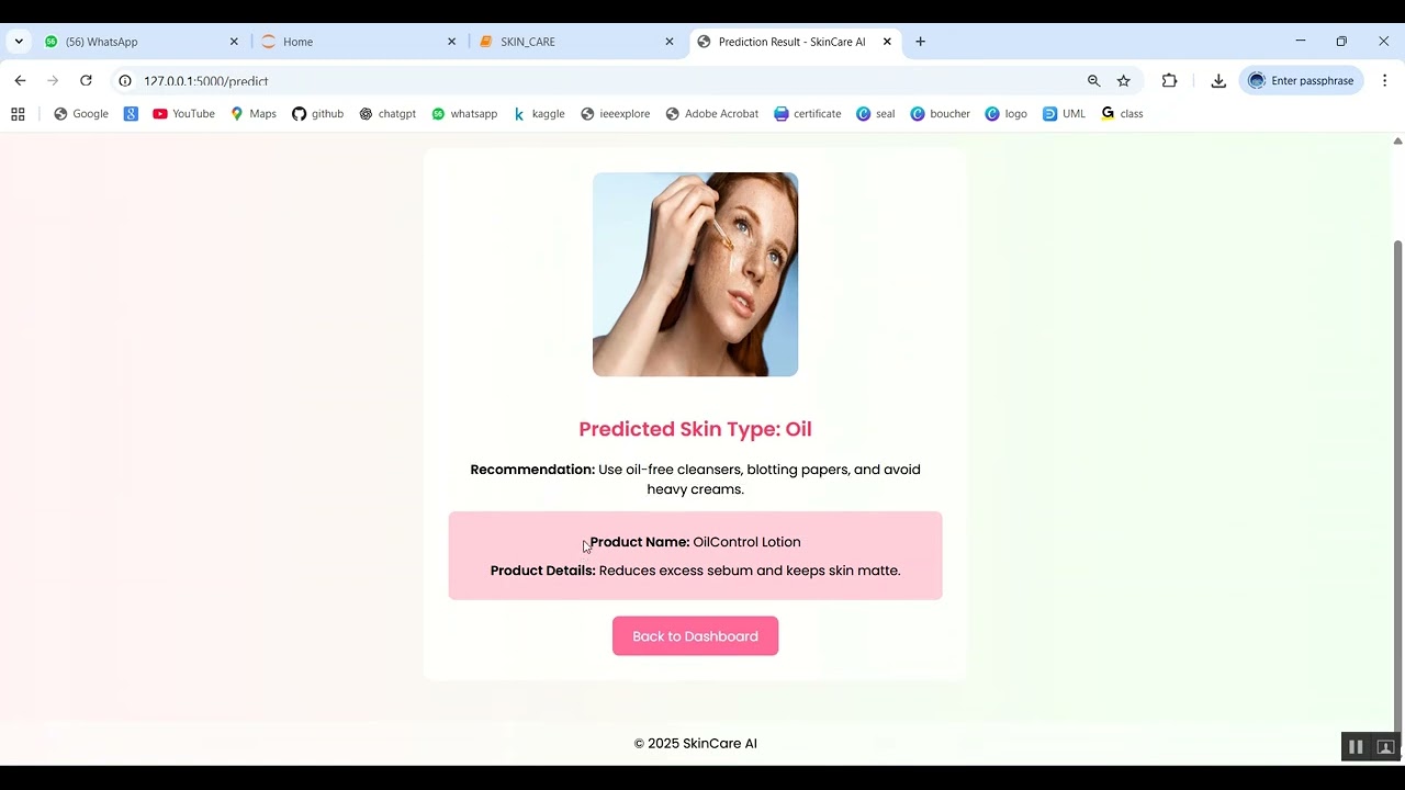 Skin Care Recommendation Using Machine Learning and Deep Learning