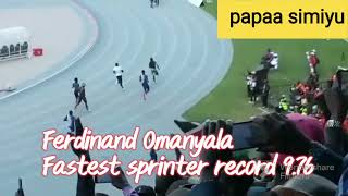 Fendinand Omanyala Fast Record Of 9.75 Sprinter