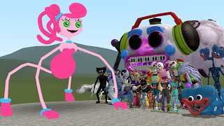 New Mommy Long Legs Poppy Playtime 2 Vs All Fnaf 1-9 Security Breach And Huggy Wuggys In Garrys Mod