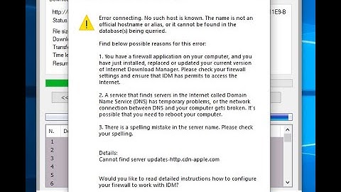 Error connecting.No such host is known.The name is not an official|Solution|how to fix|simple way