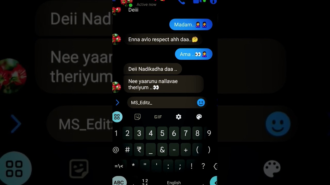 Chatting with crush 💝😍|Tamil whatsapp status
