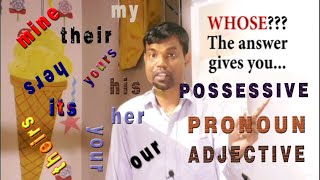 Possessive Pronoun And Adjective