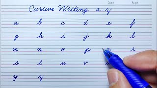 How to write English small letters | Cursive writing a to z | Cursive handwriting practice | abcd