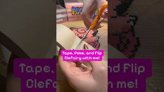 Clefairy Perler bead ASMR 🎤 #shorts #pokemon #pixelart #asmr