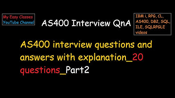 AS400 interview questions - Part 2