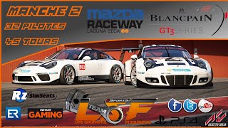 ● LSF GT3 SERIES | PS4 | Live | Manche 2 | Laguna Seca |  45 tours ●