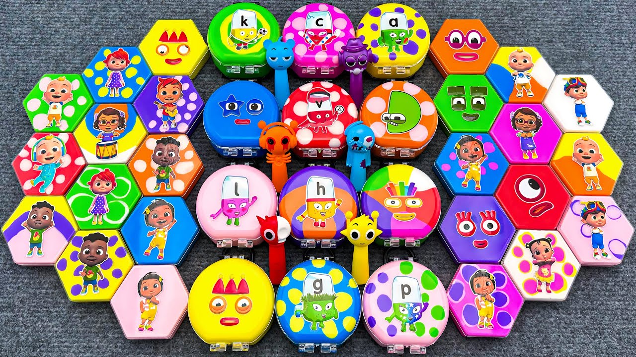 Looking Cocomelon 🌈 Sprunki Alphabet Block Toys | Colorful Learning Slime Toy Hunt