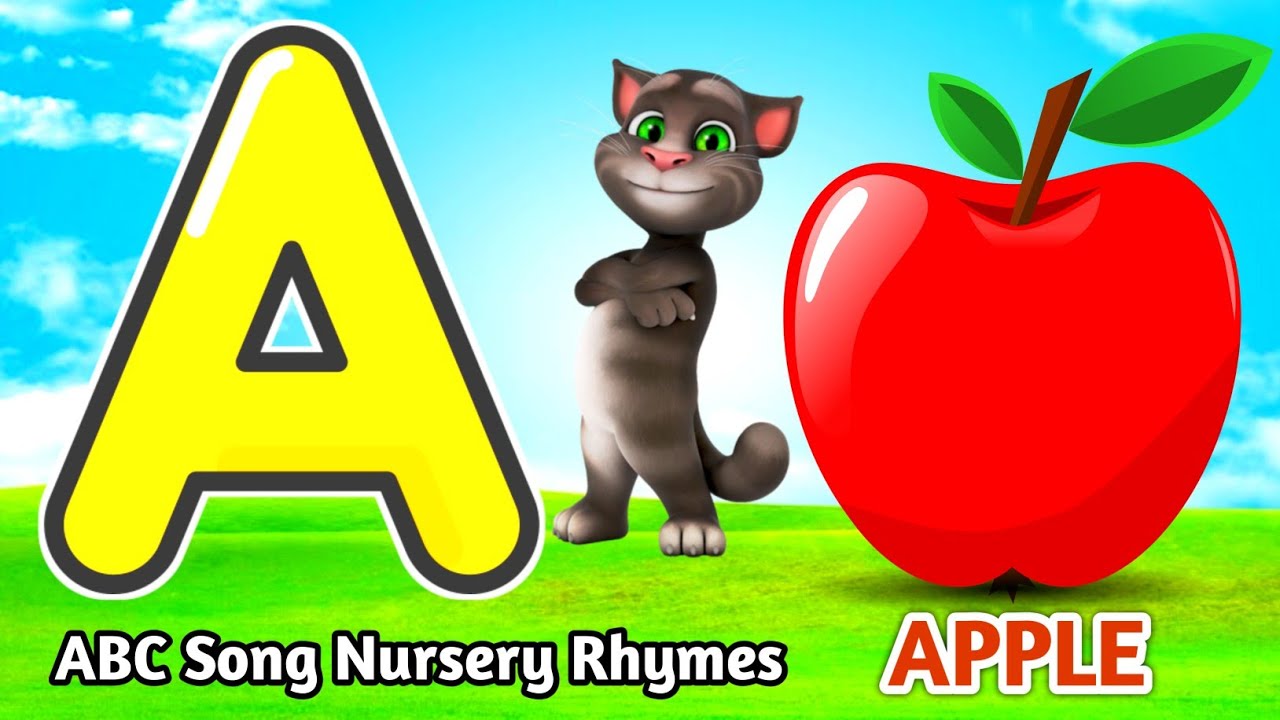A for apple B for Ball | abcd | Abc phonics song nursery rhymes ...