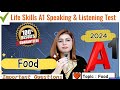 Ielts a1 life skills speaking  listening test important questions food  topic 4  2024