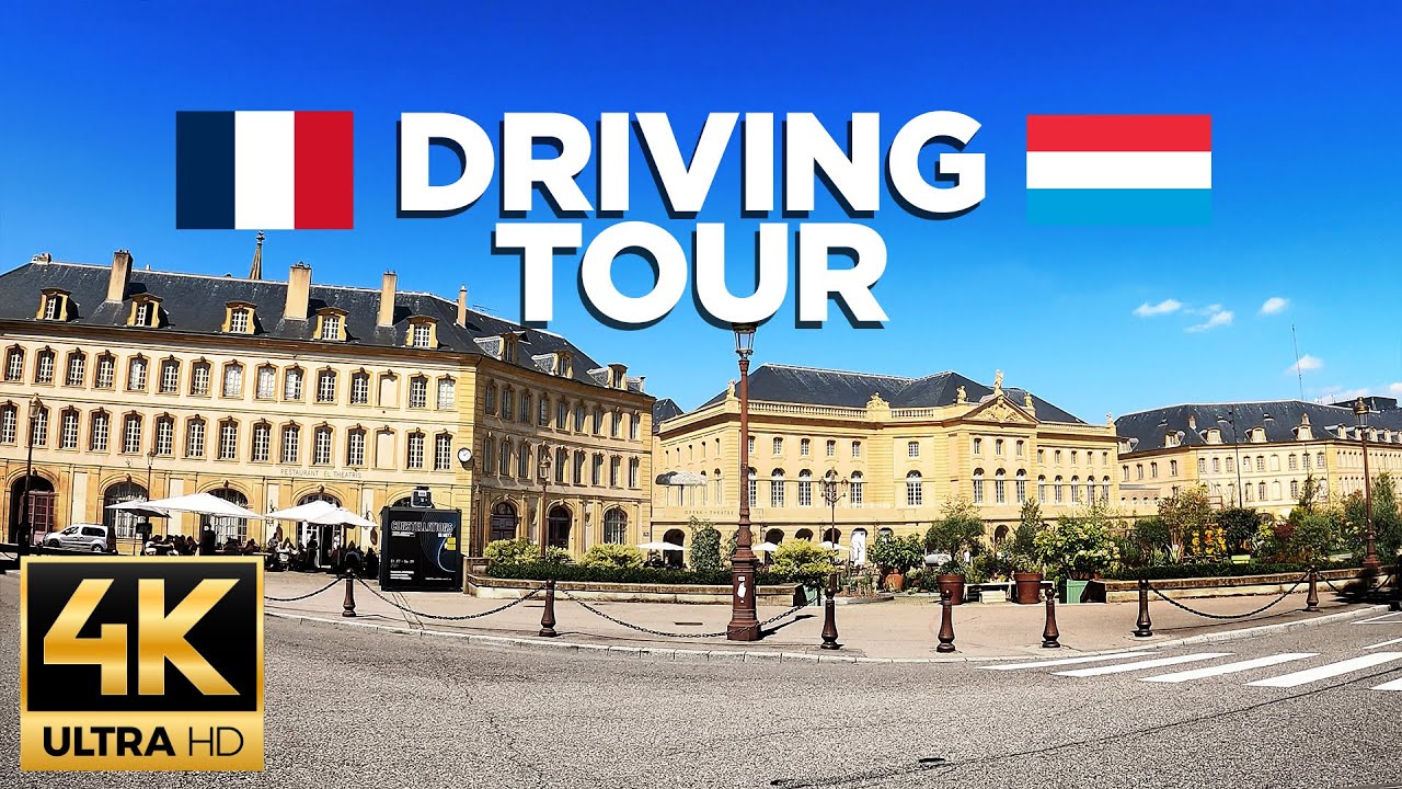 The French Highway: Metz to Luxembourg - Europe - 4K Driving Tour