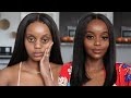 Simple No Eyeshadow MakeupTutorial + Flawless Foundation Routine | Makeup For Black Women