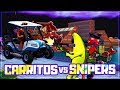 SNIPER VS CARRITOS DE GOLF *AVALANCHA DE COCHES* (FORTNITE MINIJUEGOS)