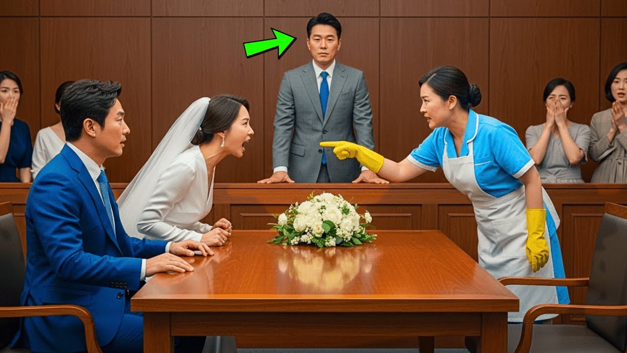 결혼 신고 5초 전, 청소부가 재벌 아내의 사기를 폭로했다. 그리고 판사는 놀라운 결정을 내렸다