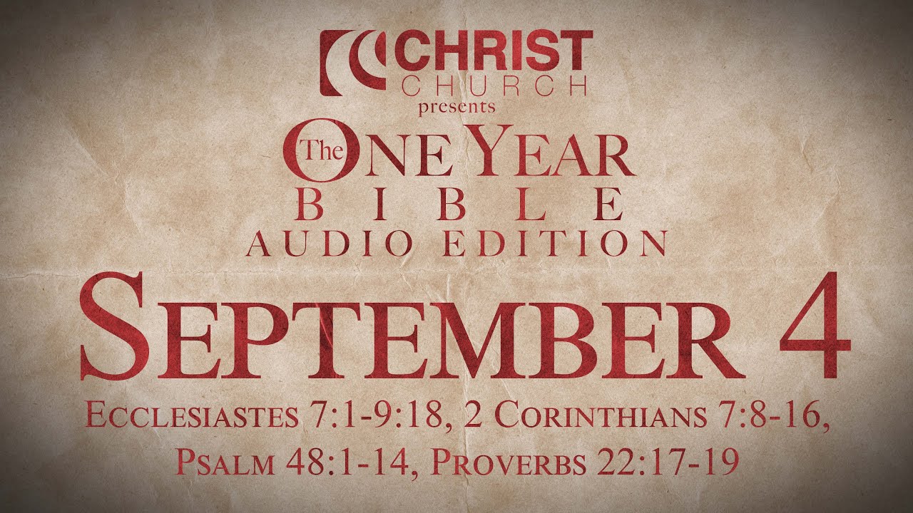 September 4 One Year Bible Audio Edition YouTube September 4 one year bible audio edition youtube