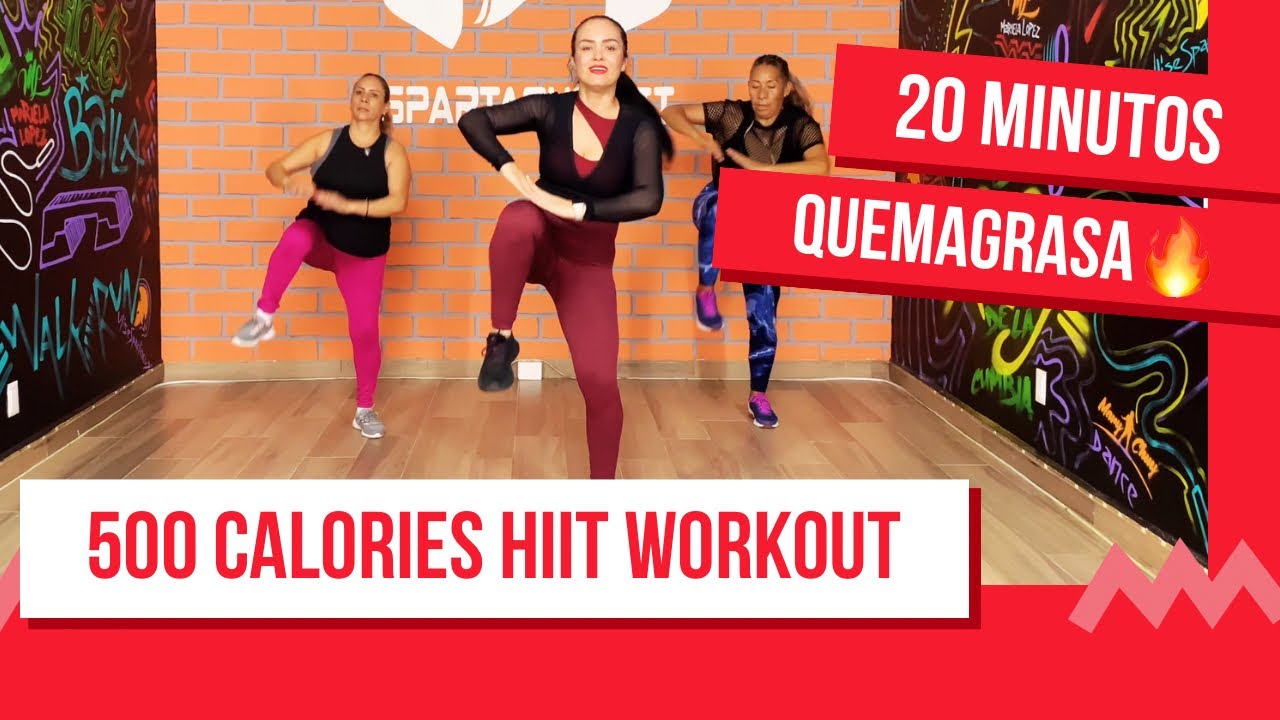 Entrenamiento Cardio HIIT de cuerpo completo | Quema 500 calorías en 20 minutos | Quemagrasa