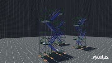 StairTowerz 3D Scaffold created using Avontus Designer
