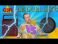 Duel chez gifi  2 enceintes bluetooth au meme prix et a la meme puissance