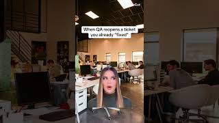 When QA adds a screen recording proving you wrong #techmemes #devlife #qalife #defect #reopen