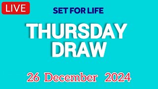 The National Lottery Set For Life Live draw results from Thursday 26 December 2024 | tonight's