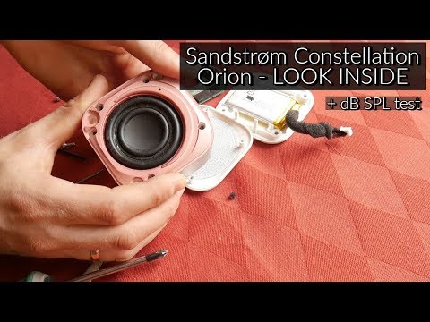 Look inside Sandstrom Portable speaker + dB test