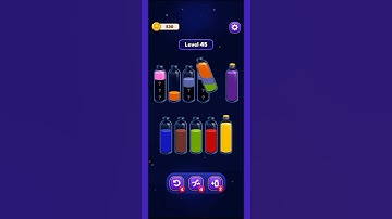 Magic Sort Puzzle Level 45 🧠 Tricky Color Sort! | #Shorts #PuzzleGame
