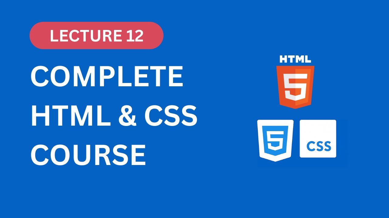 HTML & CSS Tutorial for Beginners | Lecture 12: CSS Grid, Animation ...