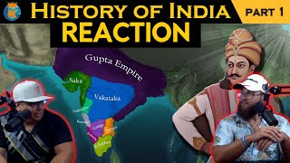 Americans React to THE HISTORY OF INDIA in 12 Minutes  Part 1