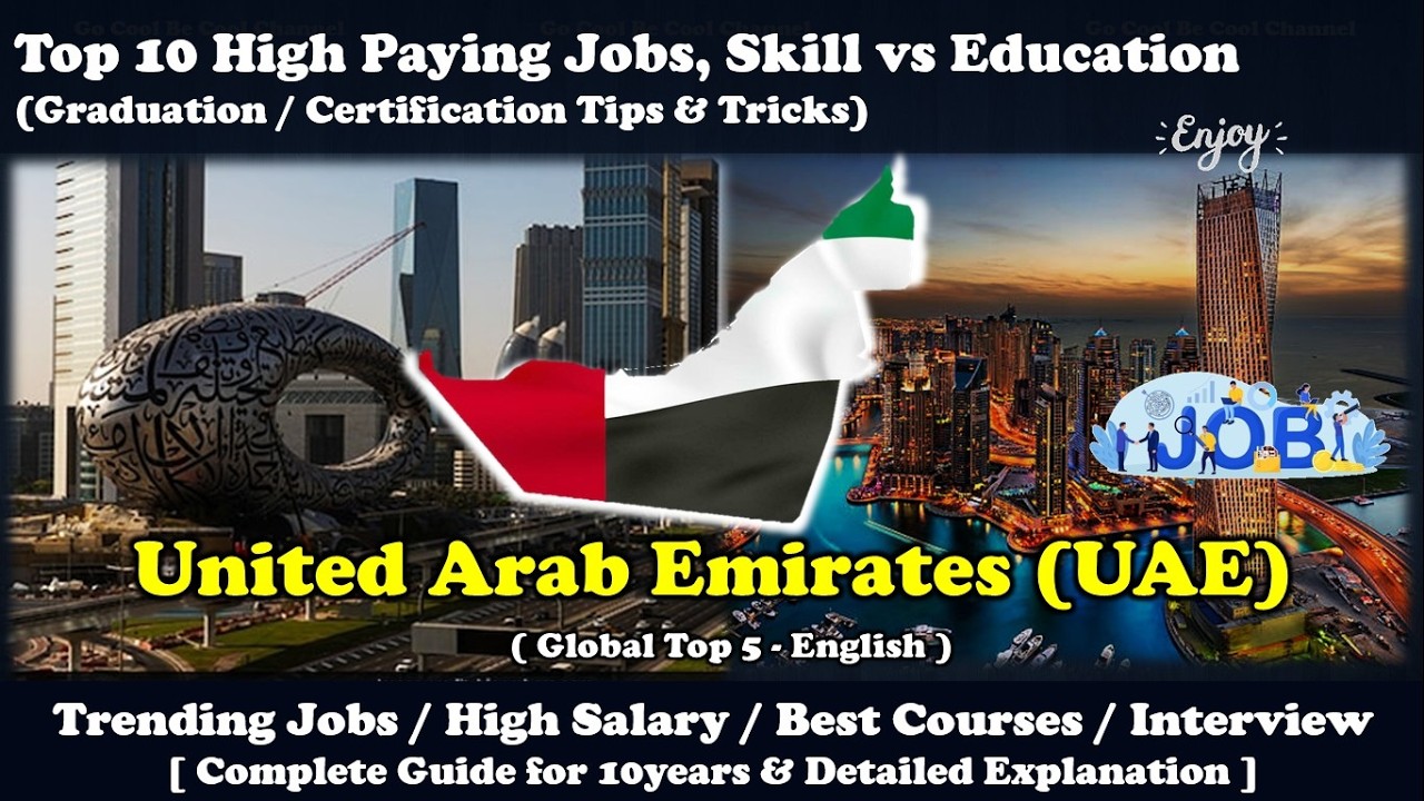 UAE - Top 10 High Paid Jobs 2030 ~ 2040, Skill, Graduation & Certification Course (Top 5)