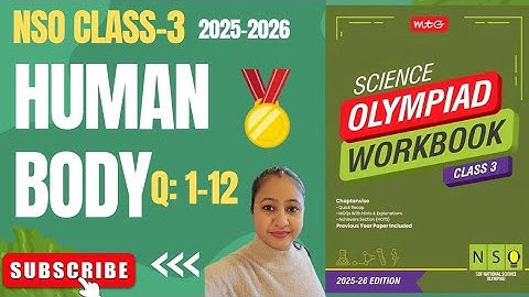 ✅SOF NSO Class-3 🏅2025-2026🏅Human Body Question: 1-12 📚 Chapter-6❣️National Science Olympiad