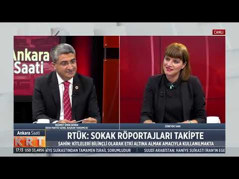 KRT TV'de Zübeyde Sarı ile Ankara Saati Programına konuk oldum.