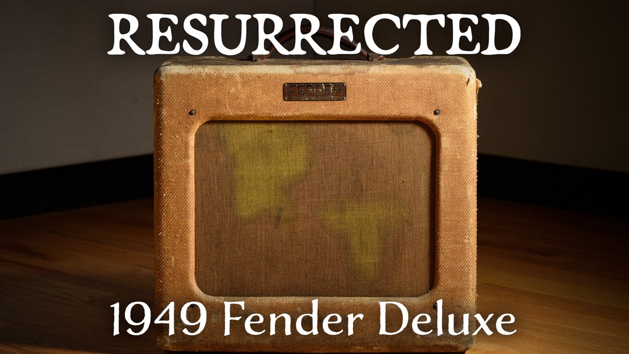 Guarda 77 Years Old and Singing Again — A 1949 Fender Deluxe Restoration su YouTube Guarda 77 Years Old and Singing Again — A 1949 Fender Deluxe Restoration su YouTube