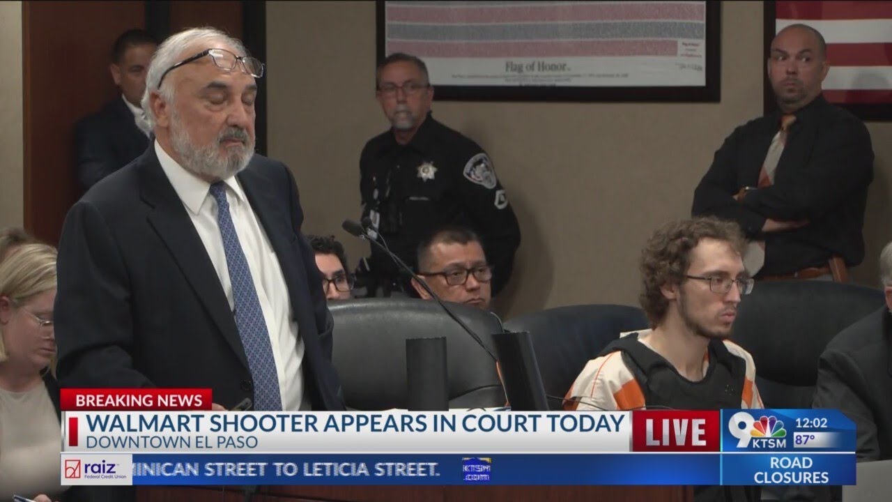 Walmart shooter appears in El Paso court Thursday - YouTube