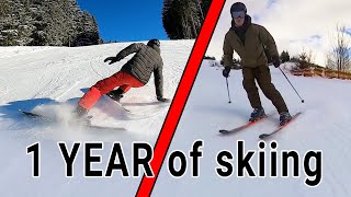 Learning how to Ski  1 year progression