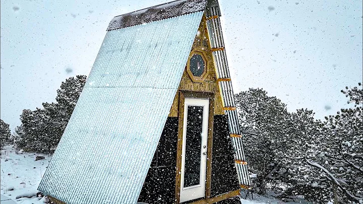 A-Frame Cabin Winter Off-Grid | .. We have to take...