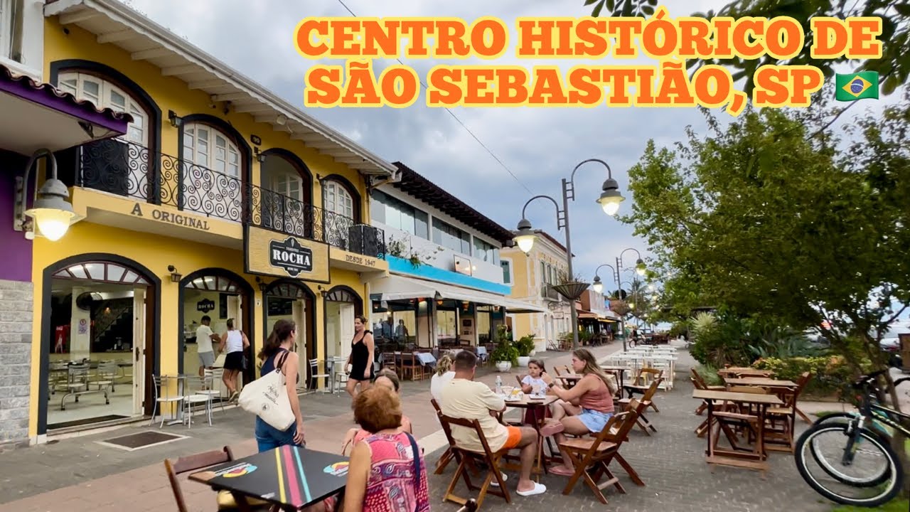 Centro histórico de São Sebastião, litoral norte de SP. Tem tartarugas marinhas por lá, viu?!