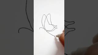 Butterfly continuous line drawing | Mrs Artist #continuouslinedrawing #linedrawing #drawing #art