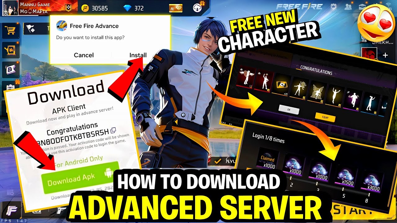 How To Download Advance Server Free Fire | Ob49 Advance Server Download Link | Ff Advance Server