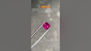#Viên_Ruby facet đỏ huyết Lục Yên tự nhiên 2,12ct IRRF134 - 23821| giá: 245đ #iruby #daquy #ruby