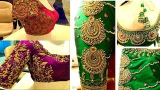 Huge Collection Of Bridal Pattu Saree Blouse Designs Latest Saree Blouses Wedding Blouse Designs