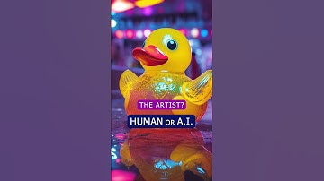 Rubber Disco Ducky. Is the artist Human or A.I.? ** Let me know 👉**