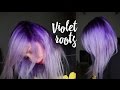 HOW TO VIOLET ROOTS OMBRE TUTORIAL / LILAC HAIR/