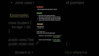 Why Pointers are NOT USED in Java | Cognizant Java Interview Question