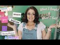 What I Bought & What I Got! Bump Box | Ipsy Glam X | Earfleek | Tarte | Wal-Mart Beauty Box & More!