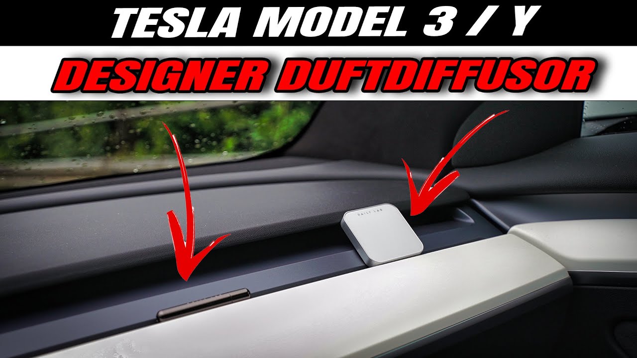 Super Lufterfrischer mit Designer Duft für das Tesla Model 3 / Y von DAILY  LAB - Car Diffuser 