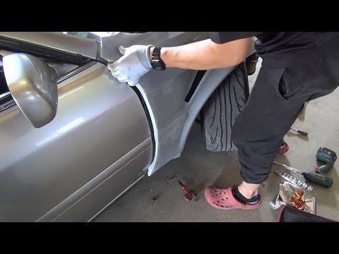 Amateur DIY] Cheap aftermarket fender installation - YouTube