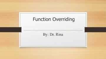 Lecture 1:- function overriding in C++